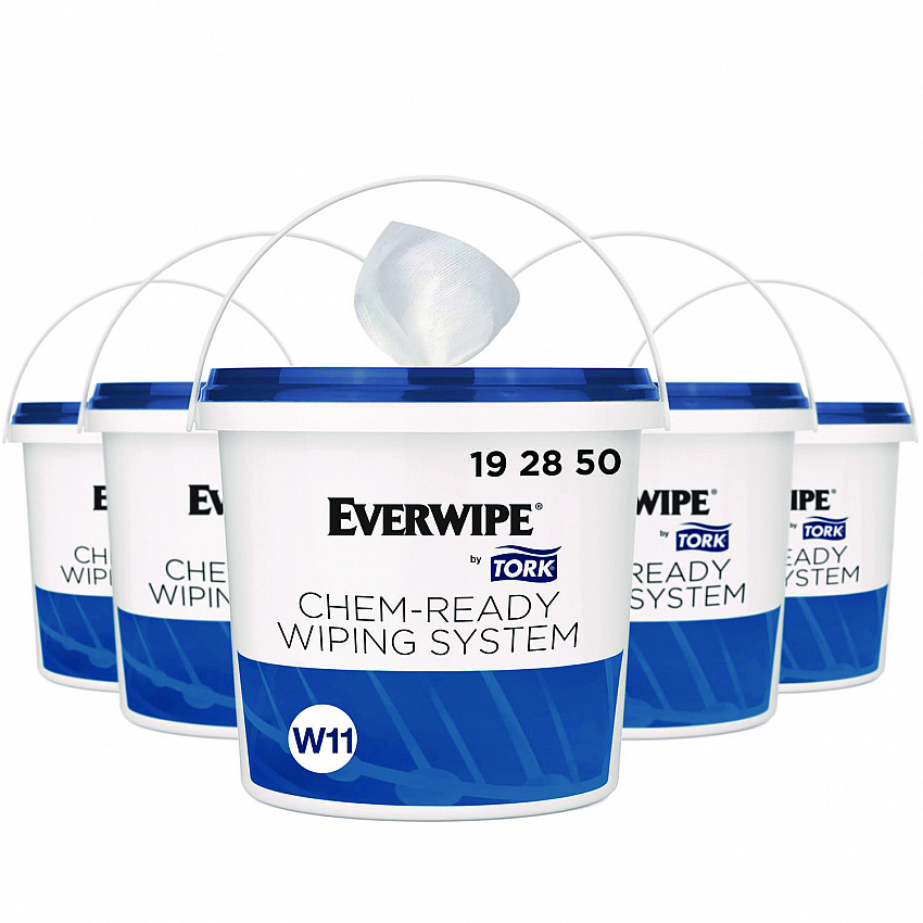 Chem-Ready Buckets, 8.5 x 7 x 7, White, 5/Carton (192850)