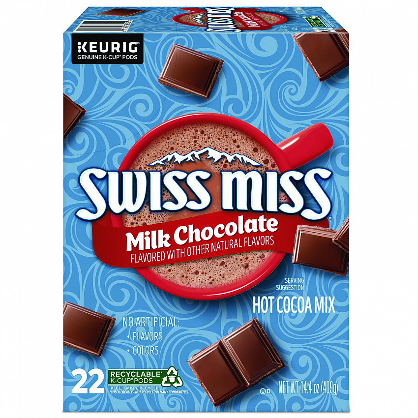 Milk Chocolate Hot Cocoa K-Cups, 22 Pods/Box (8292)