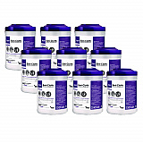 Super Sani-Cloth Germicidal Disposable Wipes, 1-Ply, 6 x 6.75, Unscented, White, 160/Canister, 12 Canisters/Carton (Q55172)