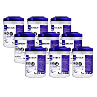 Super Sani-Cloth Germicidal Disposable Wipes, 1-Ply, 6 x 6.75, Unscented, White, 160/Canister, 12 Canisters/Carton (Q55172)
