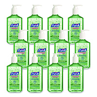 Advanced Hand Sanitizer Soothing Gel, 12 oz Pump Bottle, Fresh Scent, 12/Carton (363912CT)