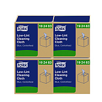 Low-Lint Cleaning Cloths, 1-Ply, 15 x 15, Blue, 240 Sheets, 4 Boxes/Carton (192483)