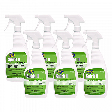 Spirit II Ready-to-Use Disinfectant, Citrus Scent, 32 oz Spray Bottle, 12/Carton (67909)