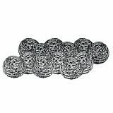 Stainless Steel Scrubber, Medium Size, Steel Gray, 72/Carton (35)