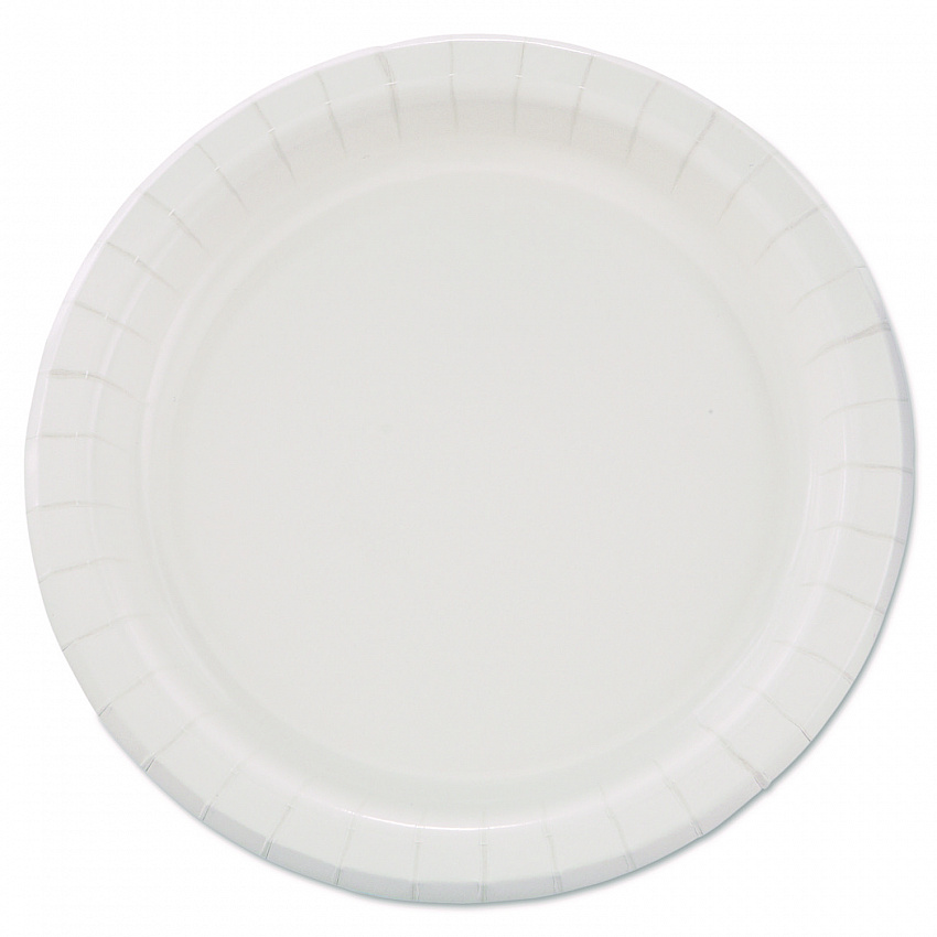 Bare Eco-Forward Clay-Coated Paper Dinnerware, ProPlanet Seal, Mediumweight, Plate, 8.5" dia, White, 125/Pack, 4 Packs/Carton (MP9BR2054)