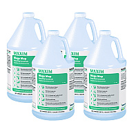 Mega Mop Damp Mop Concentrate, Lemon Scent, 1 gal Bottle, 4/Carton (18000041)