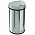 Sensor Trash Can, Half-Round Cylinder, 13 gal, Plastic/Stainless Steel, Silver (HLS13HX)