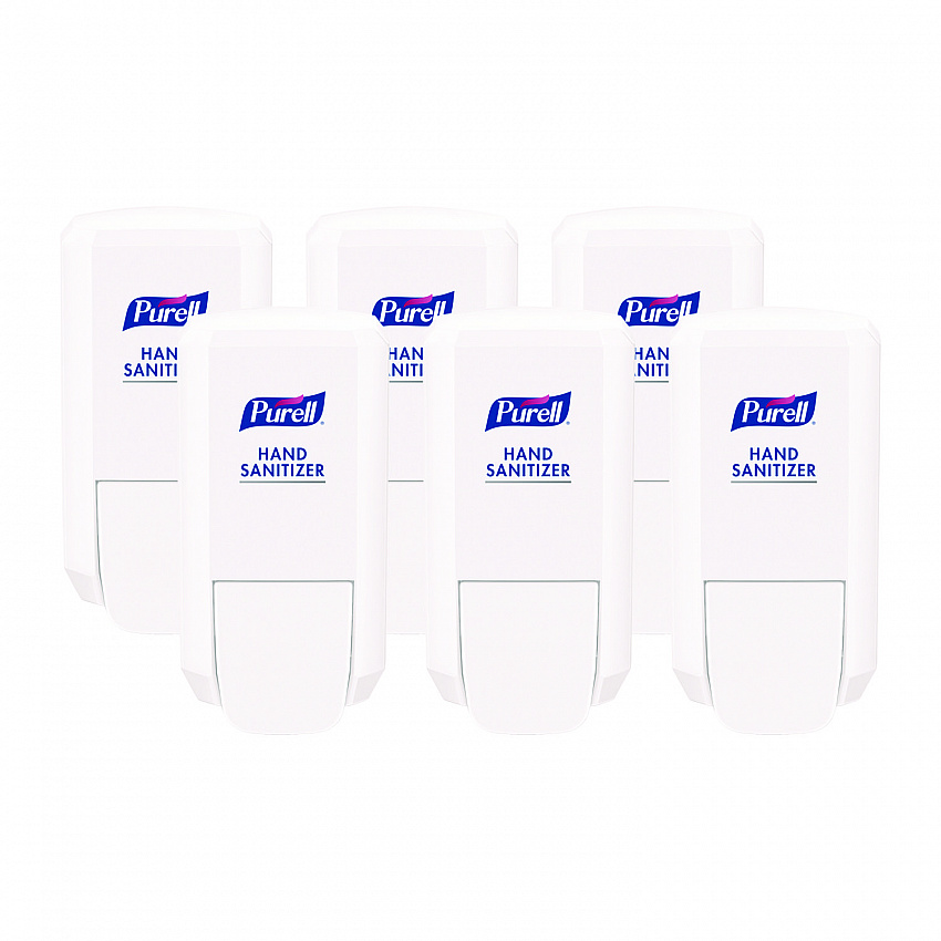 CS2 Hand Sanitizer Dispenser, 1,000 mL, 5.14 x 3.83 x 10, White, 6/Carton (412106CT)