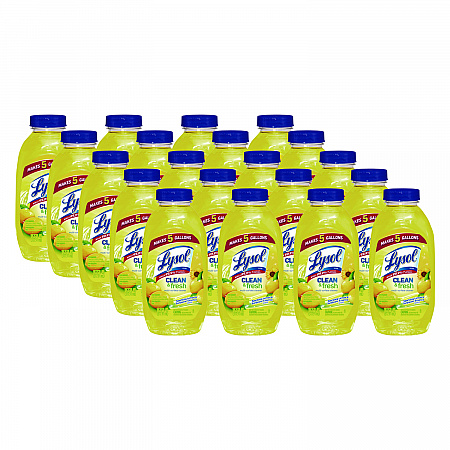 Clean and Fresh Multi-Surface Disinfectant Cleaner, Sparkling Lemon and Sunflower Essence, 10.75 oz Bottle, 20/Carton (93805CT)