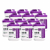 Sani-Cloth Prime Germicidal Disposable Wipes, Large, 1-Ply, 6 x 6.75, Unscented, White, 160/Canister, 12 Canisters/Carton (P25372)