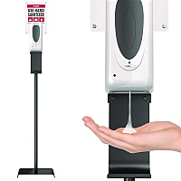 Sanitizer Dispenser, 1,000 mL, 13 x 11.5 x 63, Silver (HLSSDS01)