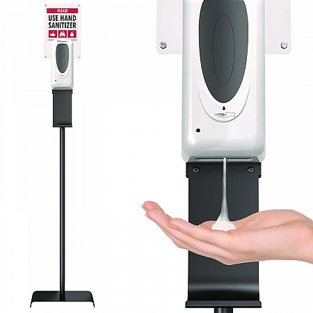 Sanitizer Dispenser, 1,000 mL, 13 x 11.5 x 63, Silver (HLSSDS01)