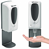 Sanitizer Dispenser, 4.6 x 4.5 x 17, Silver (HLSSDW01)