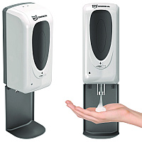 Sanitizer Dispenser, 4.6 x 4.5 x 17, Silver (HLSSDW01)