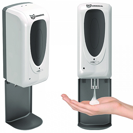 Sanitizer Dispenser, 4.6 x 4.5 x 17, Silver (HLSSDW01)