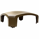 Dome Top for Landmark Series Waste Receptacle, Square, 26 x 16 x 11.25, Driftwood (3975L1DWOOD)