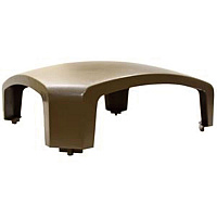 Dome Top for Landmark Series Waste Receptacle, Square, 26 x 16 x 11.25, Driftwood (3975L1DWOOD)