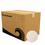 Bagasse PFAS-Free Dinnerware, Plate, Sugarcane, 6" dia, Tan, 1,000/Carton (PLATEWF6NPFA)