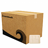 Bagasse PFAS-Free Food Tray, 5 Compartments, 8.26 x 0.98 x 10.9, Tan, Sugarcane, 500/Carton (TRAY128NPFA)