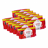 No-Rinse Sanitizing Multi-Surface Wipes, 1-Ply, 8 x 9, Unscented, White, 72 Wipes/Pack, 12 Packs/Carton (M30472)