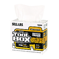 TOOLBOX WaterWeave T700 Wipers, 1-Ply, 8.27 x 16.5, White, 100 Sheets/Box, 8 Boxes/Carton (78200)