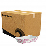 Paper Food Baskets, 0.25 lb Capacity, 2.69 x 4 x 1.05, Red/White, 1,000/Carton (30LAG025)