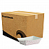 Paper Food Baskets, 0.5 lb Capacity, Red/White, 1,000/Carton (30LAG050)