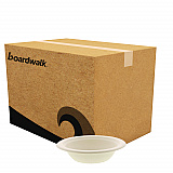 Bagasse PFAS-Free Dinnerware, Round Bowl, Sugarcane, 12 oz, Tan, 1,000/Carton (BOWL12NPFA)