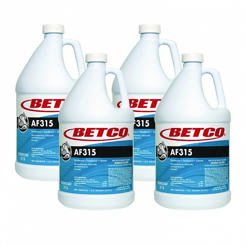 AF315 Disinfectant Cleaner, Citrus Floral Scent, 1 gal Bottle, 4/Carton (3150400)