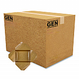 Reclosable Kraft Take-Out Box, 54 oz, 8.51 x 6.3 x 1.8, Brown, Paper, 200/Carton (PAPERBOX2)