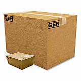 Reclosable Kraft Take-Out Box, 110 oz, 8.93 x 6.65 x 3.5, Brown, Paper, 160/Carton (PAPERBOX4)