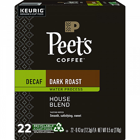 House Blend Decaf K-Cups, 22/Box (6544)