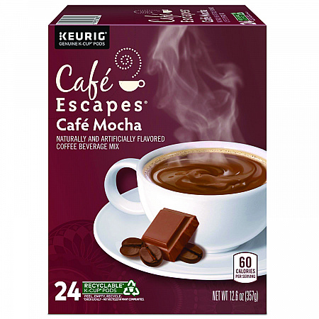 Cafe Escapes Mocha K-Cups, 24/Box (6803)
