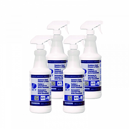 Stainless Steel Cleaner and Polish RLQ, 32 oz Spray Bottle, 4/Carton (00007)