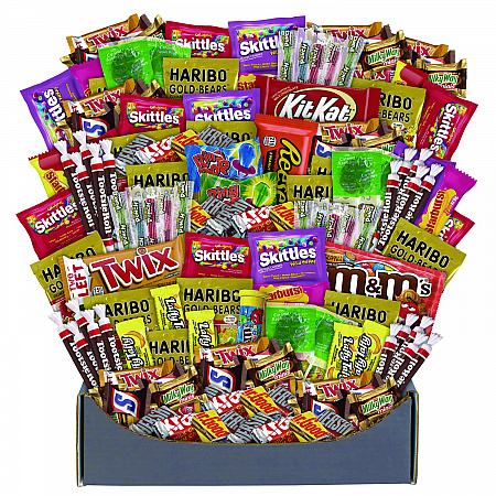 No Tricks Just Treats Halloween Box, Assorted Varieties, 140 Count (70000084)
