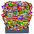 No Tricks Just Treats Halloween Box, Assorted Varieties, 140 Count (70000084)