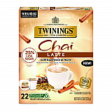 Tea K-Cups, Chai Tea with Non-Fat Milk and Sweetener, 25% Less Sugar, 0.53 oz K-Cups, 22/Box (11007)