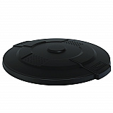 55-Gallon Utility Trash Can Lid, 28.25 x 26.75 x 3, Black (TCU55GLIDD)
