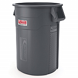 Utility Trash Can, 56.9 gal, Plastic, Gray (TCU55)