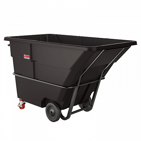2 cu yd Standard Duty Tilt Truck, Forkliftable Frame, 1,400 lb Capacity, Black (RMTTSD200D)