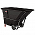 1.5 cu yd Standard Duty Tilt Truck, Forkliftable Frame, 1,300 lb Capacity, Black (RMTTSD150D)