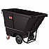 1 cu yd Standard Duty Tilt Truck, Forkliftable Frame, 1,300 lb Capacity, Black (RMTTSD100D)