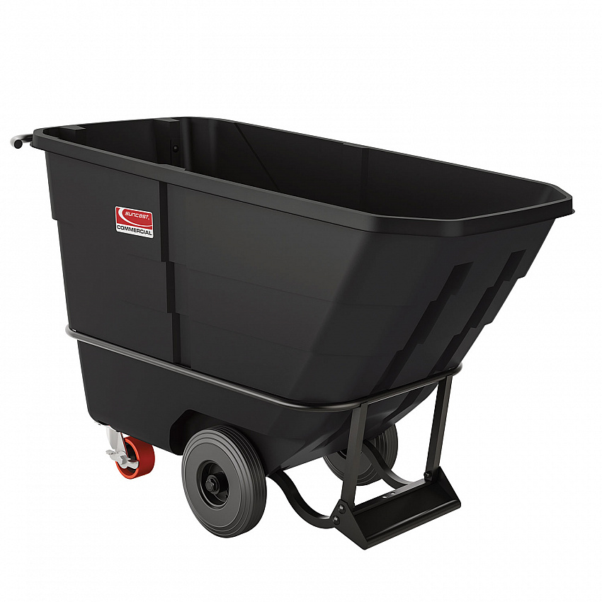 0.5 cu yd Heavy Duty Tilt Truck, 1,350 lb Capacity, Black (RMTTHD50D)