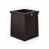 Resin Customizable Garbage Can with Open Lid, 34.4 gal, Plastic, Java (RMCC3502)