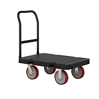 Resin Platform Truck, 1,600 lb Capacity, 24" x 36", Black (PDPT2436)
