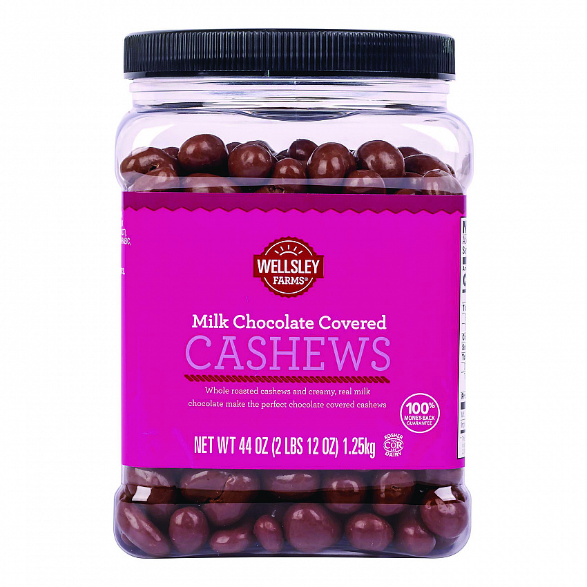 Milk Chocolate Covered Cashews, 44 oz Jar (22002346)