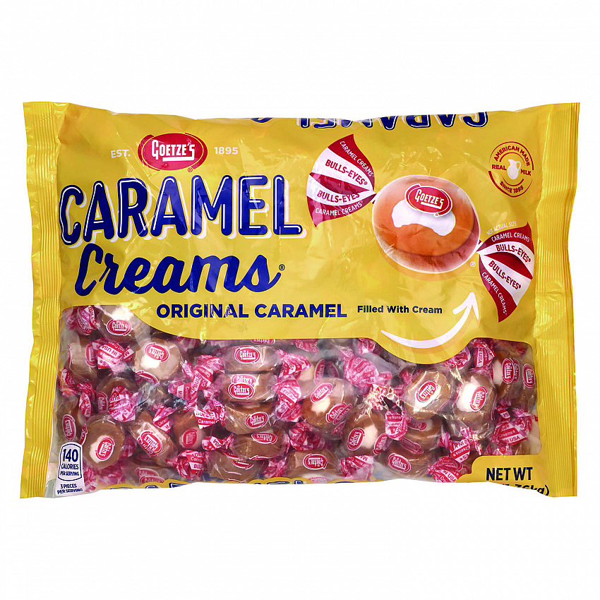 Caramel Creams Candy, Caramel, 48 oz Bag (22002357)