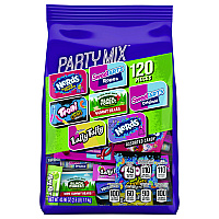 Party Mix Stand-Up Bag, 120 Pieces, Assorted Flavors, 2.5 lb Bag (22002359)