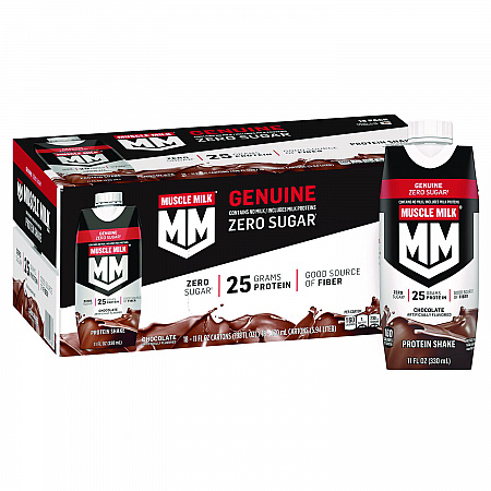 Genuine Chocolate Protein Shake, 11 oz Carton, 18/Carton (22002378)