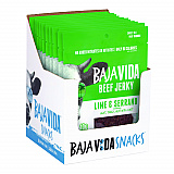 Beef Jerky Lime and Serrano Pepper Snack Pack, Lime and Serrano Pepper, 1 oz Packet, 12/Carton (22002307)